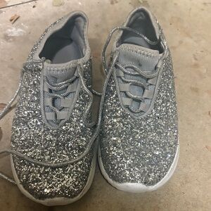 Sparkly Silver Kids Shoes